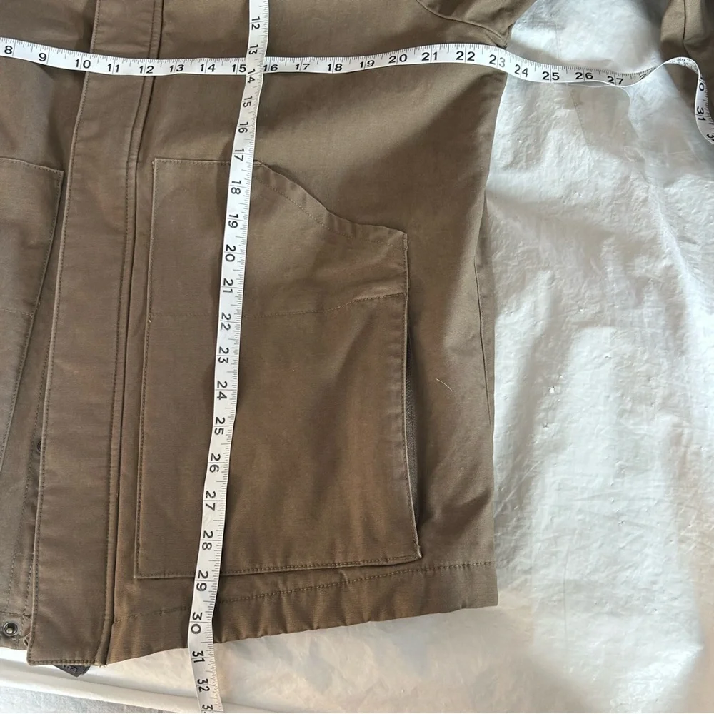 Prana Upper Dash Shirt Jacket Mens L Slate Green Flannel Lined Chore Coat NWOT - Picture 15 of 16